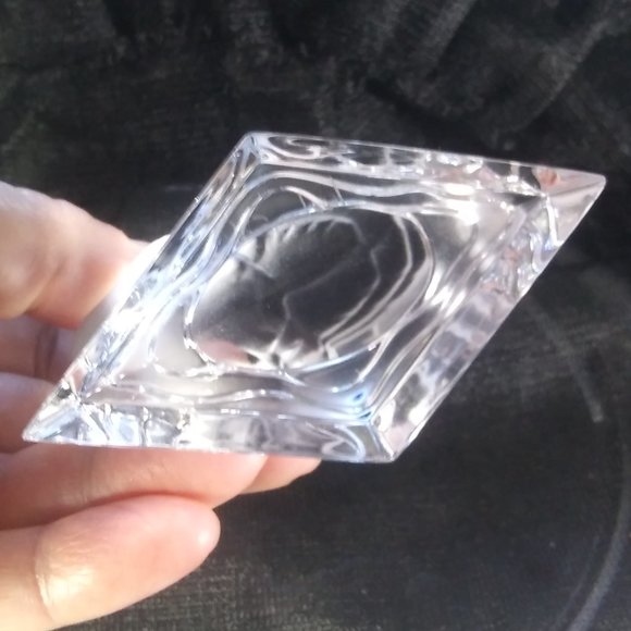 Goebel Swan Frosted Lead Crystal Figurine Paperweight very polished bottom - Picture 13 of 14